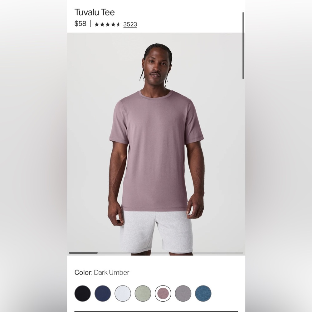Men’s Vuori Short Sleeve Tee (Tuvalu Tee)